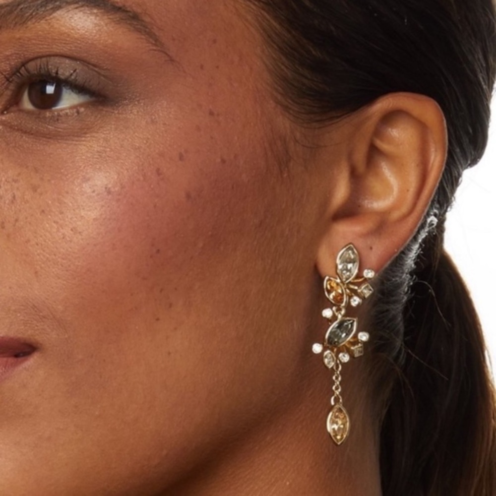 ALEXIS BITTAR Graceful Sculpted Dangling Crystal Post Earrings - Picture 5 of 11